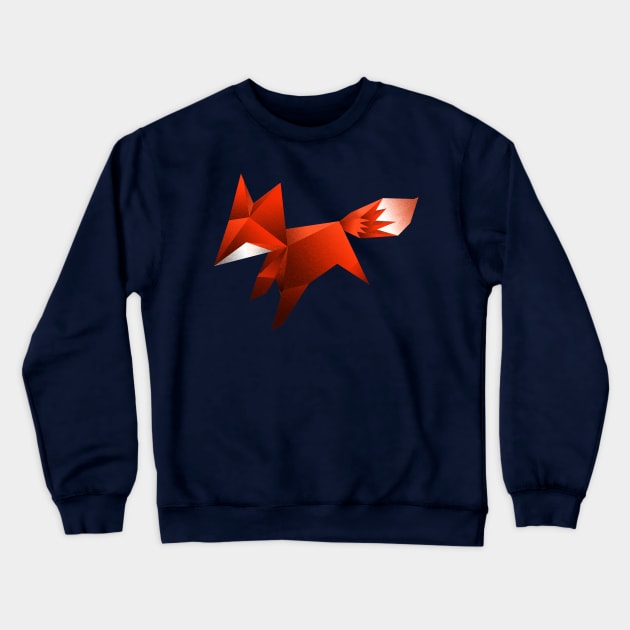 Cute Little Fox Crewneck Sweatshirt by Black Tee Inc